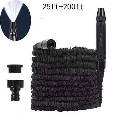 25FT-200FT Garden Hose Expandable Magic Water Pipes Home Garden Daily Watering T