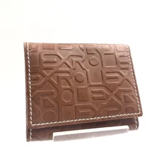 Beautiful Item Extremely Rare Not for Sale ROLEX Logo All Over Embossed Leather