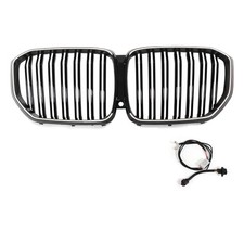 LED K�hlergrill Schwarz passend f�r BMW X5 G05 Doppelsteg