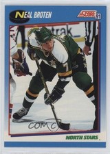 1991-92 Score Canadian Bilingual Neal Broten #500 0k3a