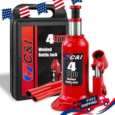4 Ton (8,000 lb) Bottle Jack with Carrying Case