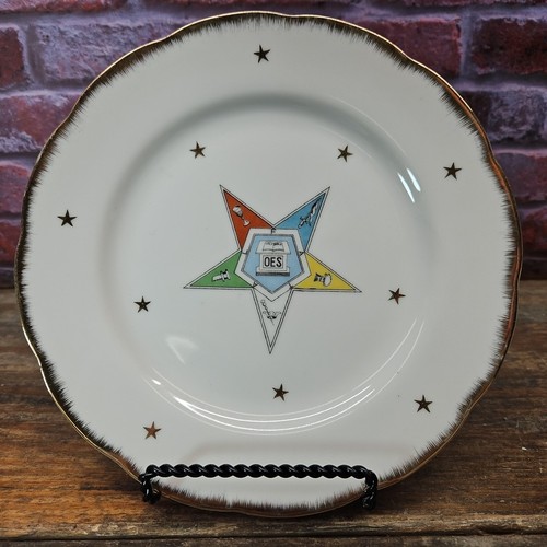 Masonic Order of the Eastern Star OES Vintage Lefton Plate 2338