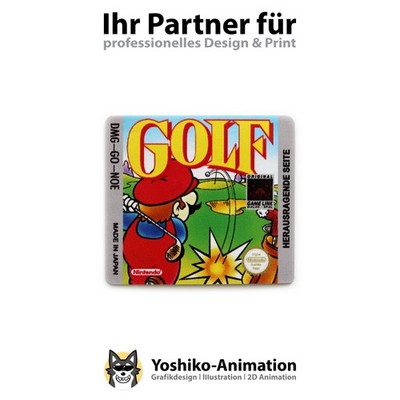 Golf [DMG-GO-NOE] GameBoy Ersatz Label Aufkleber