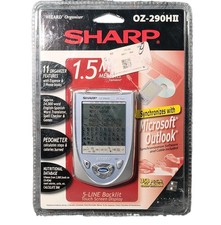 Sharp OZ-290HII 1.5MB USB Touch Screen Wizard Silver Organizer - NEW SEALED