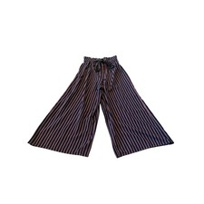 Sienna Sky Blue  Red Striped Wide Leg Dress Pants Size S