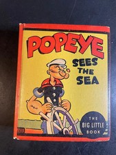 Popeye Sees the Sea #1163 BLB Big Little Book copia file alta qualità mai aperto