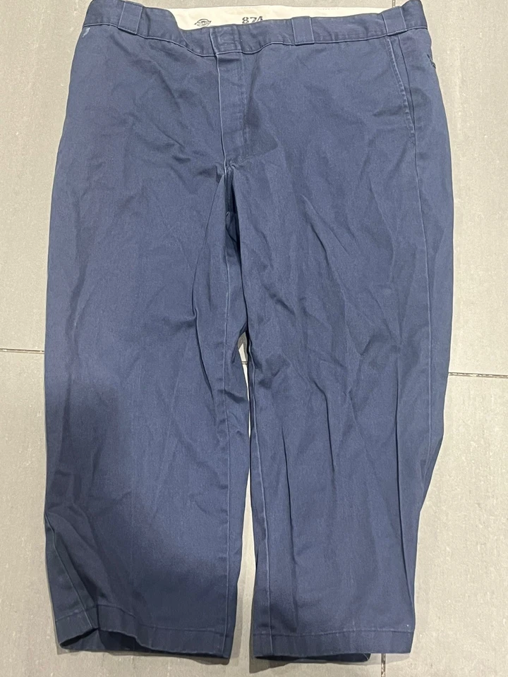 Dickies 874 Original Fit Straight Leg Mens Chino Trousers W29 L32 Navy Blue, photo 1 of 5