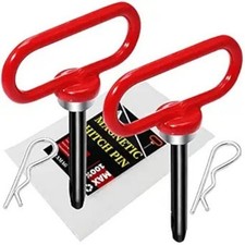 2 Packs Magnetic Hitch Pin Lawn Mower Trailer Hitch Pins 12 I Color Red-2pc 2 Packs Magnetic Hitch Pin Lawn Mower Trailer Hitch Pins 12 I Color Red-2pc
