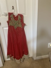 Very Elegant Cotton New Girls 8-12 Indian Anarkali Kameez With Lining