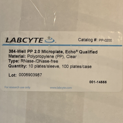 #ad Lot of 2 LABCYTE 384 Well PP 2.0 Microplate Echo Qualified PP 0200 Lab Use $650.00