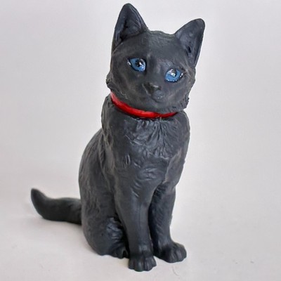 Kaiyodo Capsule Q Museum Pet Animal Mini Figure Japanese Cat Black import Japan