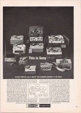 Sony Reel to Reel Tape Recorder Vintage 1962 Magazine Ad Superscope Audio
