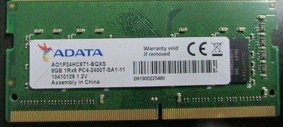 ADATA 8GB DDR4 PC4-2400T 19200 SA1-11  1Rx8 RAM SODIMM AO1P24HC8T1-BQXS
