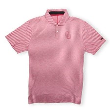 Nike Men's Tiger Woods Oklahoma Sooners Golf Polo Shirt Red Size Medium
