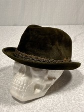 Vtg White New Haven Fur Felt Fedora Hat E.J. Hickey Co Sz 7 St Patrick  s Day