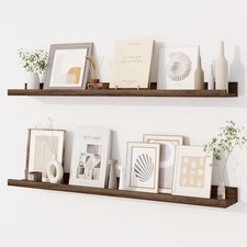 Picture Ledge Shelf for Wall, Floating Shelves Set of 2, 36 Inch Long Floatin...