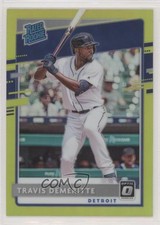 2020 Donruss Optic Rated Rookies Retail Lime Green Prizm Travis Demeritte fm0