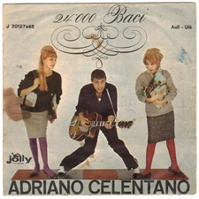 Disco 45 giri ADRIANO CELENTANO 24 mila baci / Aulì ulè cha cha cha Jolly