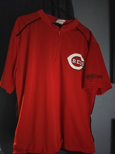 Reds Batting Practice Pull Over 1/4 Zipper.