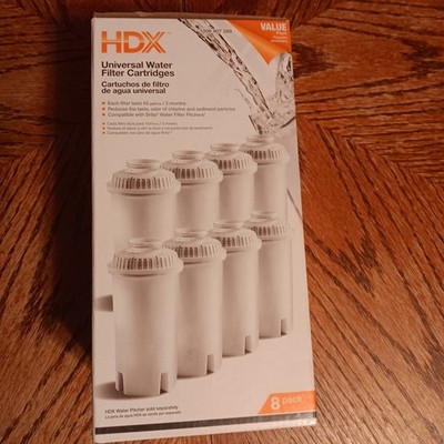 HDX Universal Water Filter Cartridges 8-Pack Brita