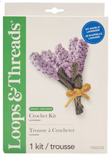 Spring Lavender Bouquet Crochet Kit by Loops Threads