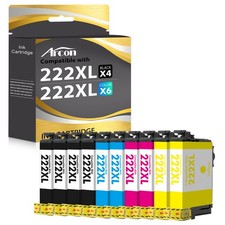 222XL Replacement Ink Cartridges forEpson 222XL for Expression Home XP-5200 Lot