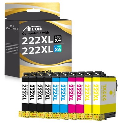 222XL Replacement Ink Cartridges for Epson 222XL for Expression Home XP-5200 Lot