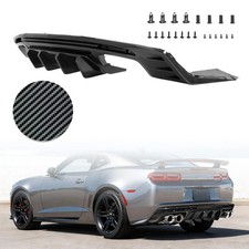 Fits Chevy Camaro 2016-24 Carbon Style Rear Bumper Lip Diffuser Spoiler
