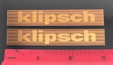 Speaker Badge Custom Made Aluminum PAIR KP