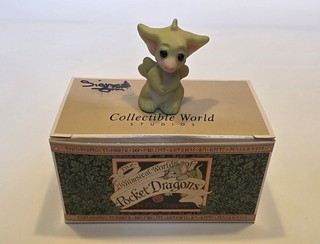 Whimsical World of Pocket Dragons SHY Signed Figurine by Real Musgrave