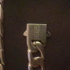 925 Sterling Silver Cuban Link Chain Necklace...
