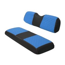 Golf Cart Seat Covers for EZGO Club Car Yamaha Rear Seat Cushion, Vinyl Blue