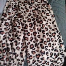 Women Casual wide Leg Leopard Brown