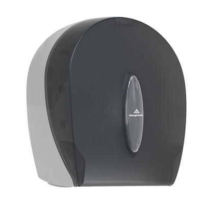 Single-Roll Jumbo Toilet Paper Dispenser by GP PRO (), Translucent Smoke, 59009,
