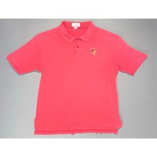 Vintage Crystal Springs Island Yacht Club Red Polo Men's Size Large Made in USA