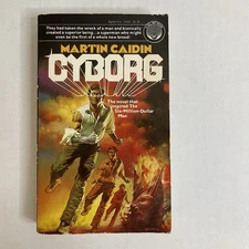 Vintage 1984 Cyborg by Martin Caidin 2nd Printing Del Rey Boris Vallejo Cover