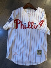 Philadelphia Phillies Lenny Dykstra Mitchell & Ness White 1993 Authentic Jersey
