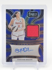 STEFANIE DOLSON 2025-26 SELECT PRIZM AUTO JERSEY BLUE /49 #AM-SD MYSTICS Q5908