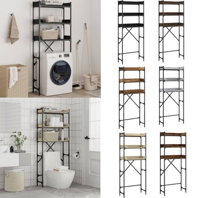 Waschmaschinenregal Toilettenregal Standregal Badregal mit 3 Böden 163 cm Höhe