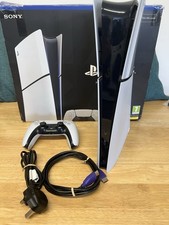 Sony PlayStation 5 Slim Digital Edition 1TB with Controller Cables Boxed PS5