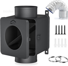 Metal Dryer Duct Lint Trap,Indoor Dryer Vent Kit with Lint Catcher