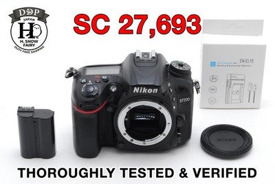 [ Excellent ] NIKON D7200 24.2 MP Digital SLR Camera Black Body SC27,693 JAPAN