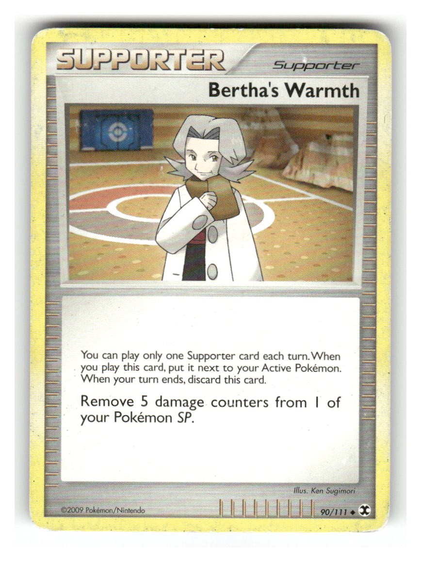 Bertha's Warmth 90/111 Uncommon Rising Rivals Pokemon Heavily Played
