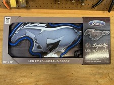 Ford Mustang Led Wall Art Light Up Sign 18x8 Official Licensed New In Box
