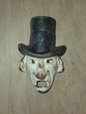 Vintage Cast Iron ''Mr Dry''  Wall Mount Bottle Opener Prohibition-Era Wilton 
