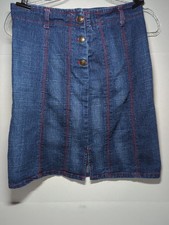 Got2B Real Girls Denim Button Down Skirt Size 10/12 Y2k