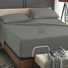 4 Piece Top Split King Sheets Set for Adjustable Beds, 100 Egyptian Cotton 3...