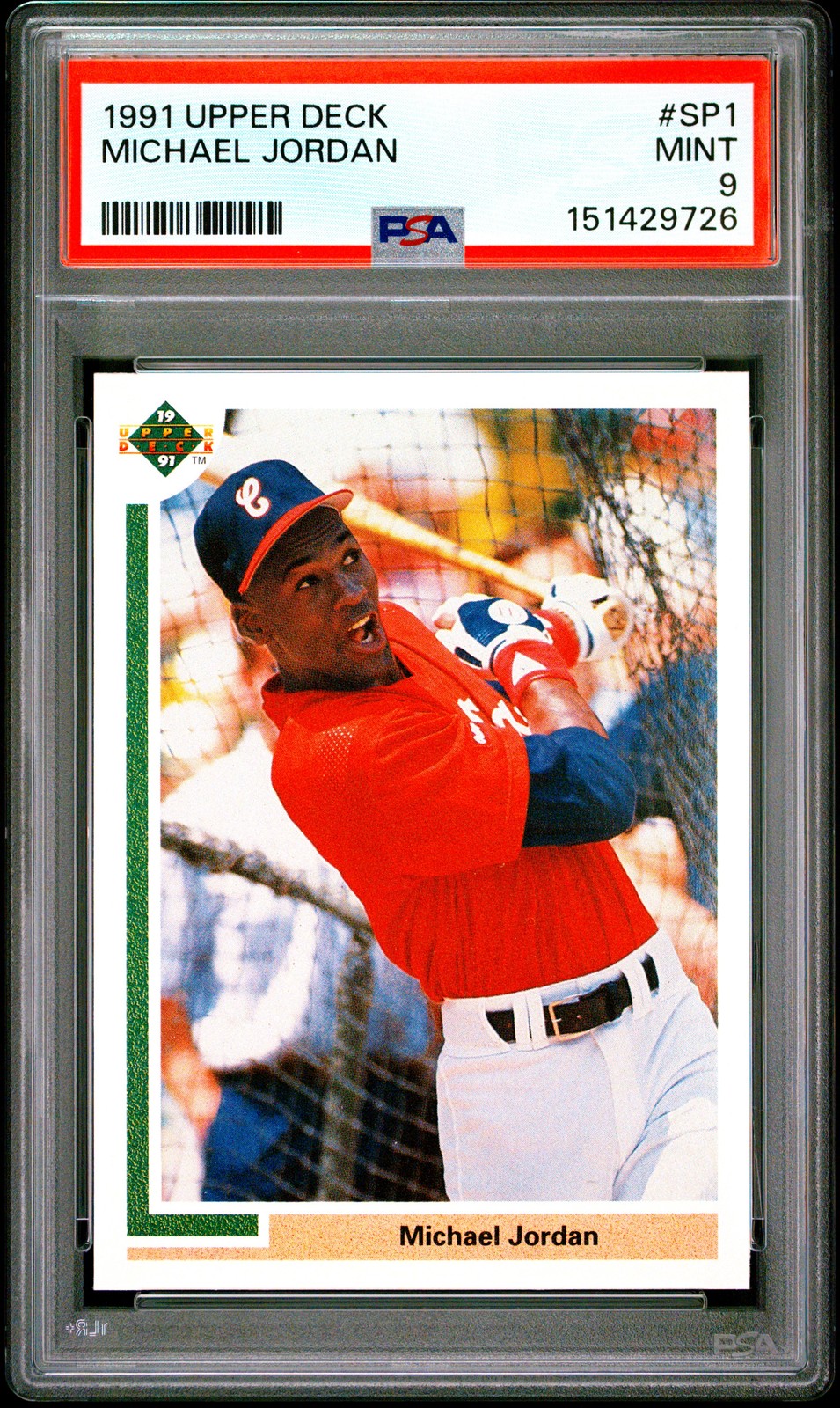1991 UD #SP1 MICHAEL JORDAN PSA 9