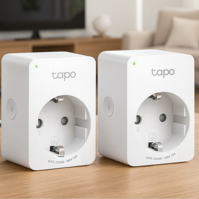 Tapo P100 Smart Steckdose 2er Set WLAN, Alexa Google Home, App Steuerung