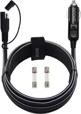 12FT 14WG 12V Cigarette Lighter Plug to SAE Quick Release Adapter Extension Char